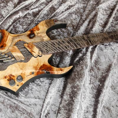 Build to Order GB Liuteria Boutique Sephitroth 7 string fanned volcano edition image 21