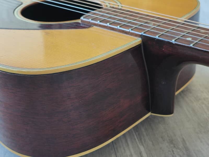 1973 Yamaha FG-240 Japanese Green Label Acoustic Guitar (Natural