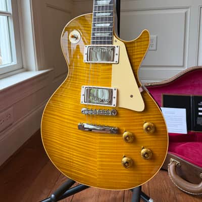 2025 Gibson Custom Shop Les Paul ‘59 Reissue R9 PSL Gloss - Green Lemon Fade Burst image 2