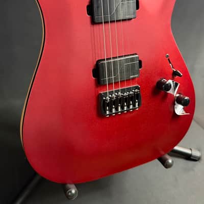 Schecter C-1 SLS Custom Electric Guitar Racing Red Finish w/ Fishman Fluence image 3