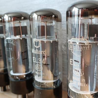 Exceptional ANOS MULLARD el34 XF2 matched quad Blackburn WELDED PLATE 6CA7 THE HOLY GRAIL for Hiwatt Orange Marshall image 5