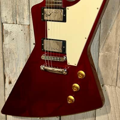 2001 Gibson Explorer '76  Cherry Finish, Includes Pro Setup & Original Hard Shell Case ! image 5