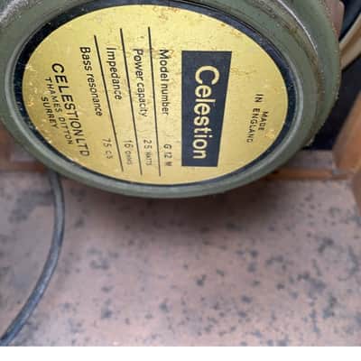 Pair Vintage Park Speaker Columns with 2 x 12 Celestion Green Back  Mid to Late 70's - Turqoise image 10