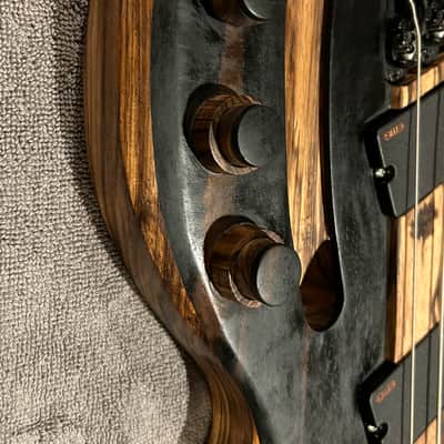 Flame Instruments Multiscale (fanned fret) Headless  Bass EMG TW image 11