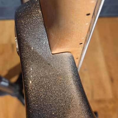 SPARKLE Ernie Ball Music Man StingRay 5 HH Maple Fretboard Silver Sparkle w/ OHSC image 11