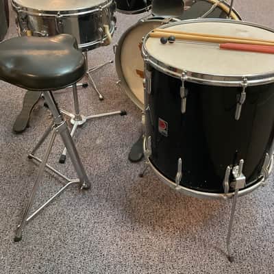 Premier 202 4 Piece Drumset 1960 - Piano Black - Mint! image 8