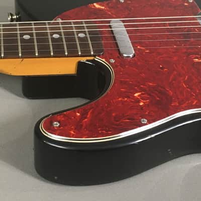 LEFTY! Vintage 1987 Fender MIJ 70s Reissue Telecaster Relic Custom Color Black Tele FujiGen Collector Series CTL50L HSC image 14