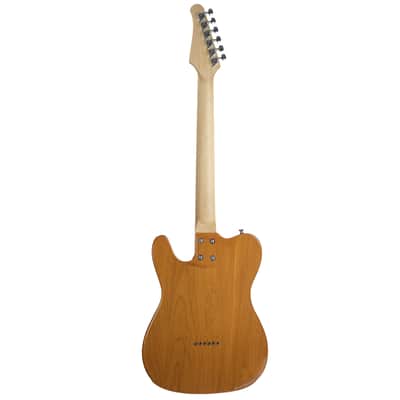 Sawtooth ET Alder Series Electric Guitar, Butterscotch with Black Pickguard image 4
