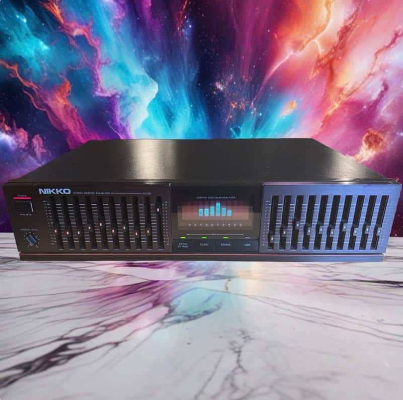 Vintage Nikko EQ100 Stereo Graphic Equalizer 10 Band Full Fresh Service Rare🔥 image 1
