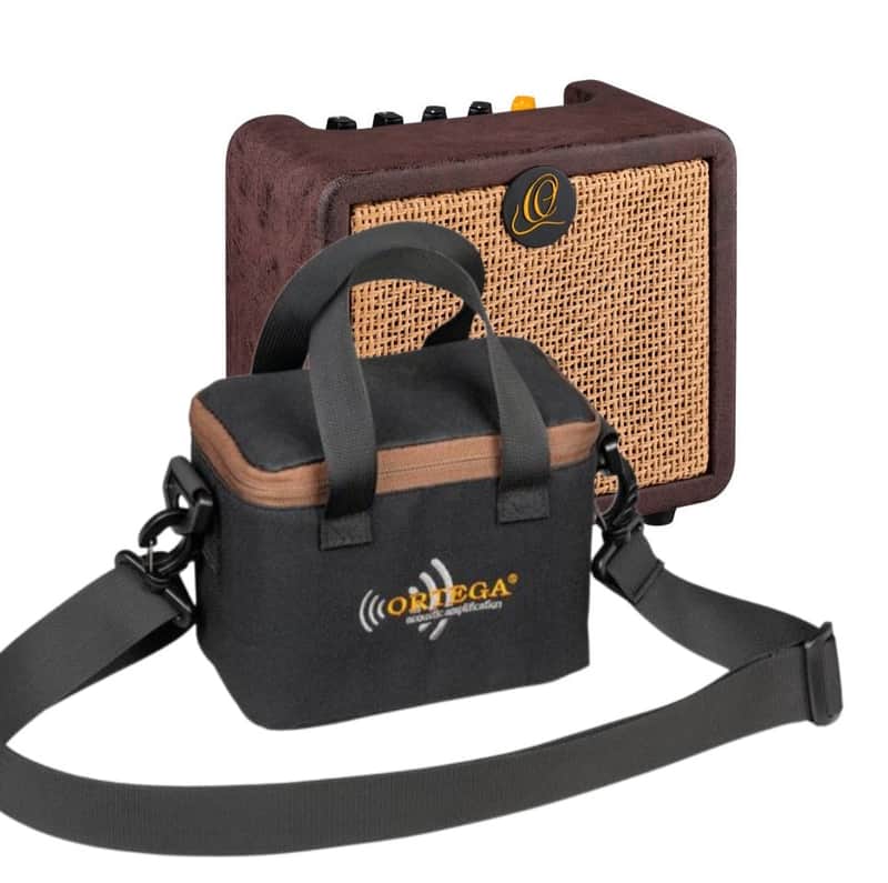 Ortega PTWO Bundle - Portable Rechargeable Bluetooth Acoustic Guitar Amplifier w/ Gig Bag image 1