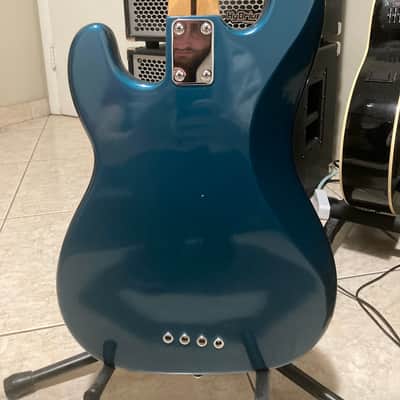Hondo Deluxe Series 830 Bass 1980s Metallic Blue image 5