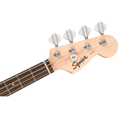 Squier Mini Precision Bass IL Black - 4-String Electric Bass image 3
