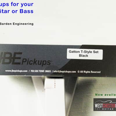 Joe Barden Engineering (JBE Pickups) Gatton T-Style Pickup Set Black image 3