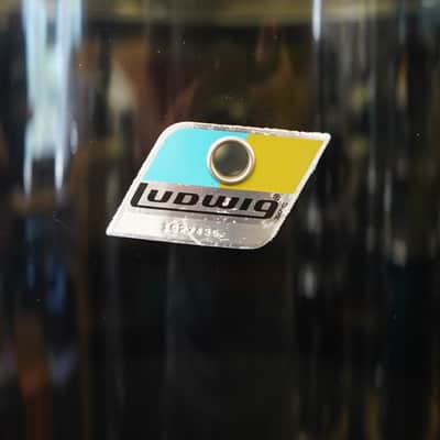 Vintage 1980s - Ludwig USA 9x13" Smoke Vistilite Single Headed Tom imagen 2