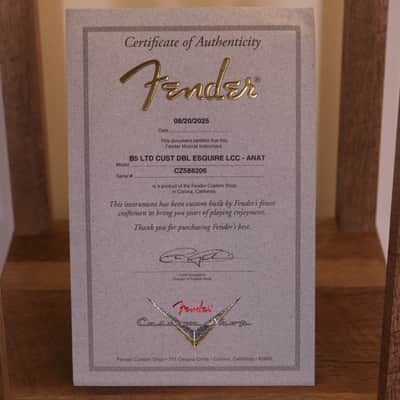 Fender Custom Shop Limited Edition Custom Double Esquire DLX Closet Classic - Rosewood Fingerboard, Aged Natural image 15
