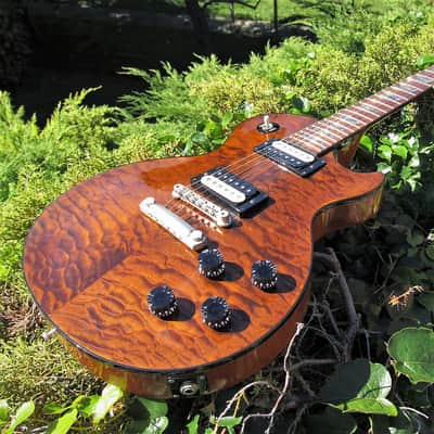 GIBSON One Off - Custom Shop Rootbeer LP with papers 2001 quilted rootbeer image 1