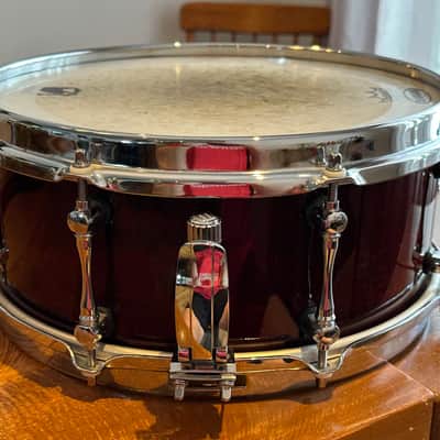 Mapex BPCW3550CNCY Black Panther Cherry Bomb 13x5.5" Cherry Snare Drum 2010s - Transparent Cherry image 5