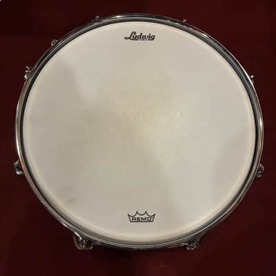 Ludwig LS908 Legacy Mahogany Jazz Festival Reissue 5.5x14" 8-Lug Snare Drum 2019 - Present - Vintage Black Oyster Pearl RINGO image 5