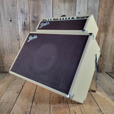 Fender  Bandmaster 6G7 1961 Vintage Amp w/ Tone Ring Cab - White image 5