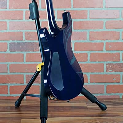 Jackson USA Custom Shop SLS Soloist Flame Maple Top Indy Blue 1997 OHSC image 14