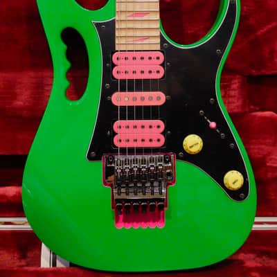 Ibanez JEM777-LG Steve Vai 30th Anniversary Limited Edition with Pink Pickups 2017 - Loch Ness Green image 1