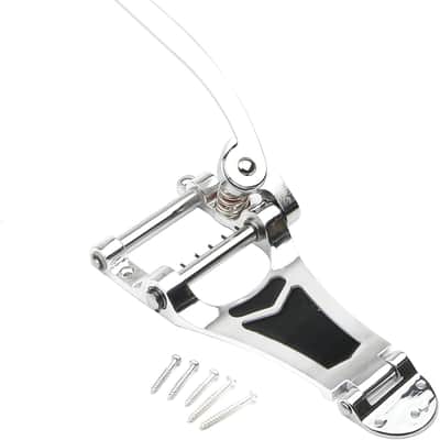 Electric Guitar Vibrato Tremolo Bridge Tailpiece Big Rocking Rod Pulling String Board for LP, ETC Chrome image 3