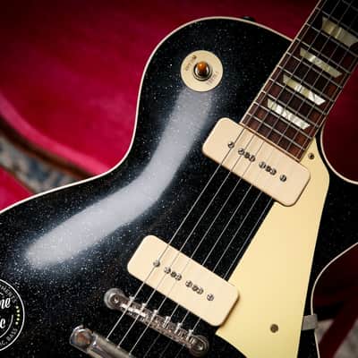 2025 Gibson Custom Shop Les Paul 56' Murphy Lab Ultra Light Aged Black Sparkle image 6
