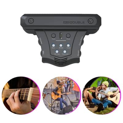 Double G0 Guitar Pickup Resonance Soundhole Pickup with Delay Reverb Chorus Effect,price include the import duty for US buyer image 5