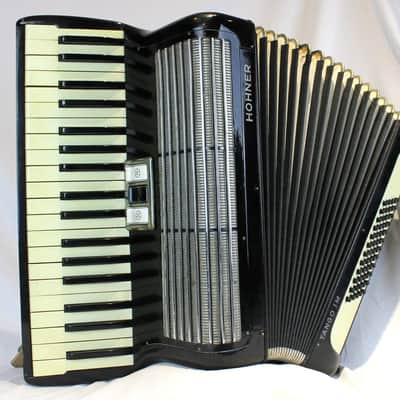 5749 - Black Hohner Tango IM Piano Accordion MM 37 60 image 1