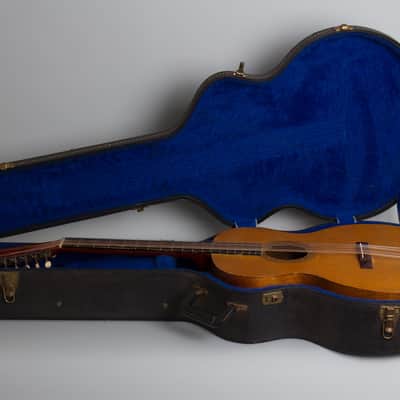 C. Bruno & Son Lyra Model 493 12 String Flat Top Acoustic Guitar, made by Oscar Schmidt,  c. 1925, black hard shell case. image 10