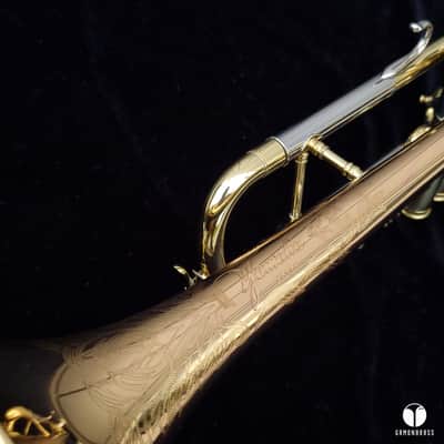 First Yamaha YTR-1 Lacquered Brass made in Japan,designed by Schilke gamonbrass image 22