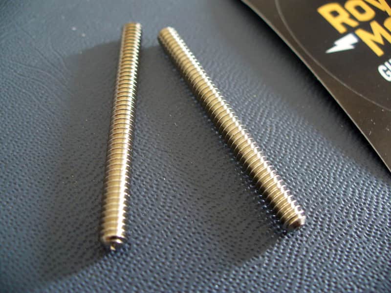 Gibson soft brass 50 LONG posts for vintage ABR-1 bridge Les Paul Royal Mount 2025 - Nickel image 1