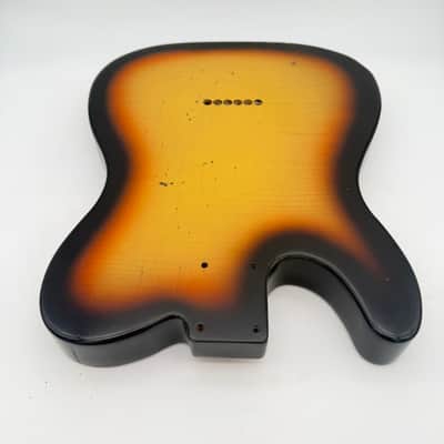 MJT Telecaster Body Alder Relic Nitro 3-Tone Light mjt6594 image 6
