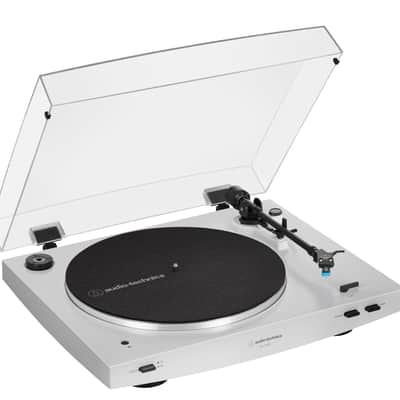 Audio-Technica AT-LP3XBT-White Automatic Belt Drive Turntable Package with Edifier R990BT Bluetooth image 4