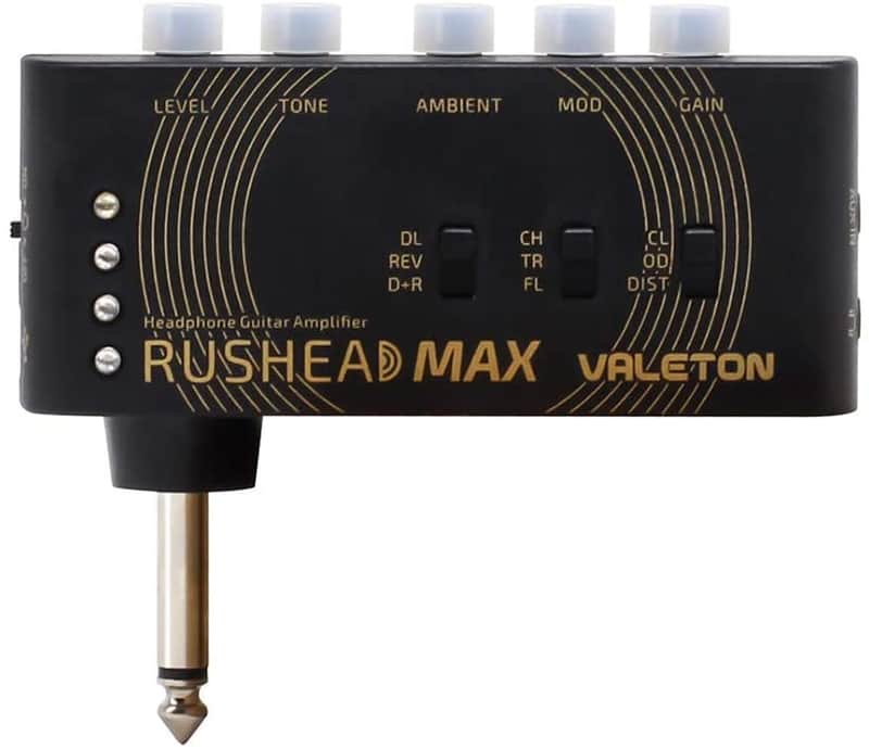 Valeton Rushead Max USB Chargable Portable Pocket Guitar Headphone Amp Carry-On Bedroom Plug-In Mult(Ship from US Warehouse For Prompt Delivery) image 1