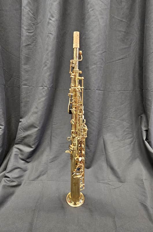 Belcrest Bb Soprano Saxophone - Lacquered Brass w/ case image 1