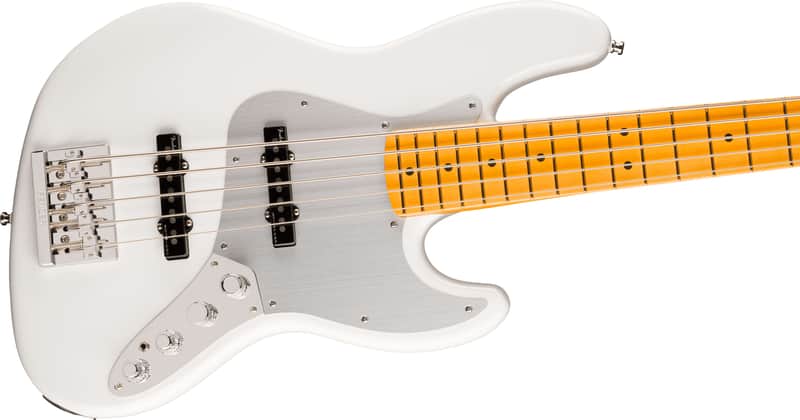 Fender American Ultra II Jazz Bass V, Maple Fingerboard, Avalanche image 1