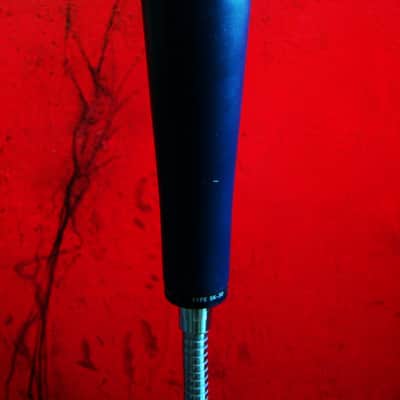 Vintage RARE 1960's RCA SK-30 dynamic microphone dark blue Low Z w Atlas stand & cable image 6