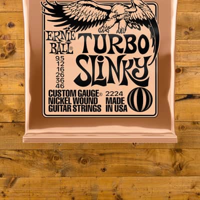 Ernie Ball Turbo Slinky Nickel Wound Electric Guitar Strings - 9.5-46 image 2