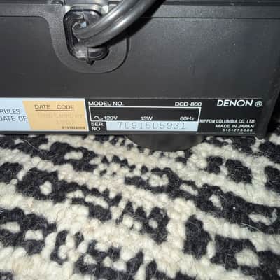 Denon DCD-800 1987 - Black image 3
