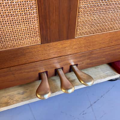 Vintage 1969 Baldwin Acrosonic Upright Piano Walnut MCM Scandanavian Design Complete Restoration image 17