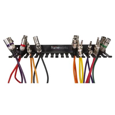 Gator Frameworks Wall Mountable Cable Hanger and Organizer with 19 Cable Slot image 1