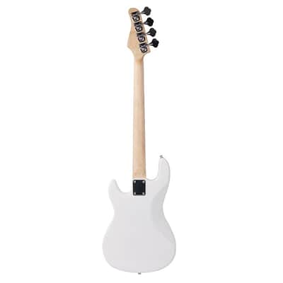 Glarry GP Electric Bass Guitar White Bass + Bag + Strap + Amp Wire + Plectrum + Spanner Tool image 17