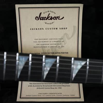 Jackson USA Custom Shop Special Edition King V 1H TOM Satin Pewter 2024 w/OHSC 2024 - Satin Pewter image 9