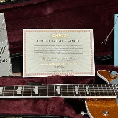 NEW Gretsch G6129T-89 Vintage Select '89 Sparkle Jet with Bigsby Gold Sparkle, "The Chris Cornell Jet" image 23