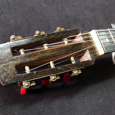 One of a kind French Jazz manouche left handed Siro Burgassi Grand model from 1945 Paris image 15