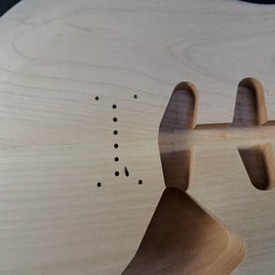Unfinished Alder SSS Hardtail guitar body - fits Fender Strat Stratocaster necks J2506 image 2