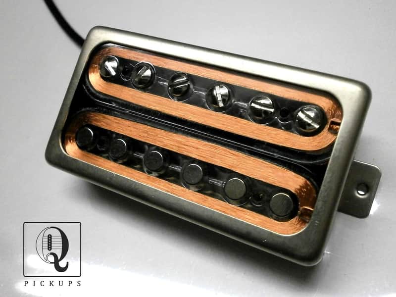Q pickups TRANSPARENT BOBBIN Open RAW Cover Humbucker PAF Guitar Pickup Hand Wound By Q Pickups image 1