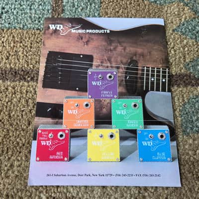 Vintage Circa 1990's WD Dan Armstrong Pedal Reissue Flyer! Rare, Original Case Candy, Paperwork! image 1
