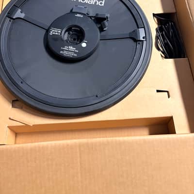 Roland CY-18DR V-Cymbal 18" digital Ride cymbal, in new box - Black image 2